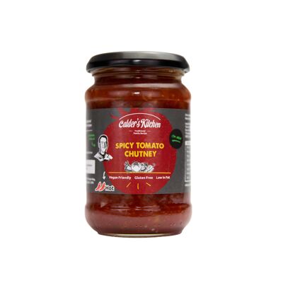 Salsa Condimento Chutney Di Pomodoro Piccante Vegan, Senza Glutine Calder's Kitchen Barattolo Da 285g