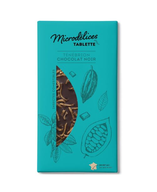 TABLETTE CHOCOLAT NOIR - TENEBRION - LOT de 20