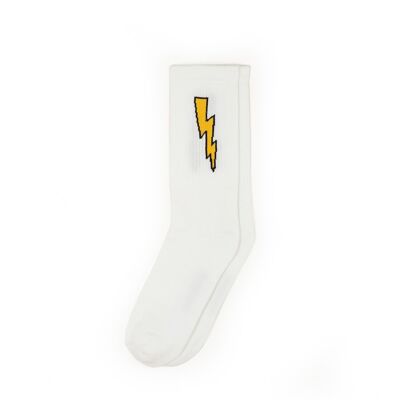 CHAUSSETTES BOLT (BLANC)