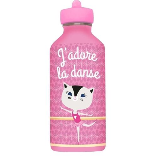 Gourde métal inox Enfant - J'adore la Danse