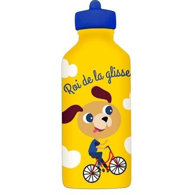 Kinder Trinkflasche aus Edelstahl - Roi de la Glisse