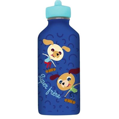 Stainless steel metal water bottle Child - Super brother