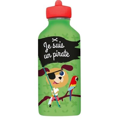 Stainless steel water bottle Child - I am a Pirate