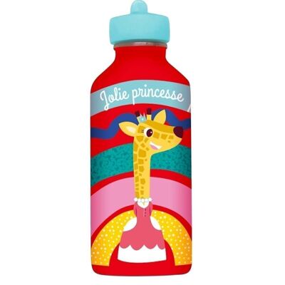 Stainless steel metal water bottle Child - Jolie Princesse - Giraffe