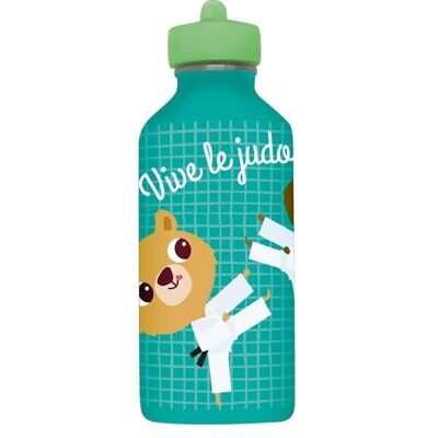 Stainless steel metal water bottle Child - Vive Le Judo