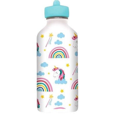 Botella de agua infantil de acero inoxidable - Unicornio - 300ml