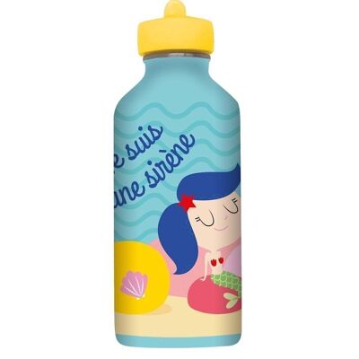 Stainless steel metal water bottle Child - I am a mermaid