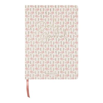 Daily Journal A5 rose gold floral notebook
