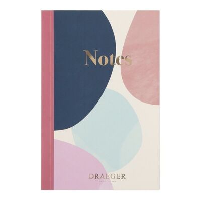 A6 lined notebook, colored bubbles
