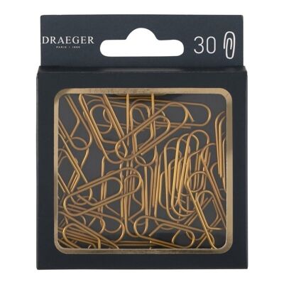 Gold paperclips, 30 pcs