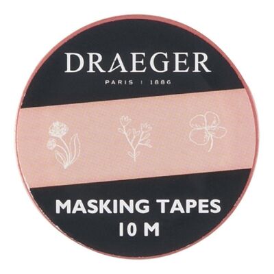 Pink floral masking tape, 10m
