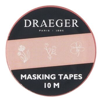 Masking tape fleuri rose, 10m 1