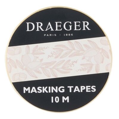 Cream floral masking tape, 10m