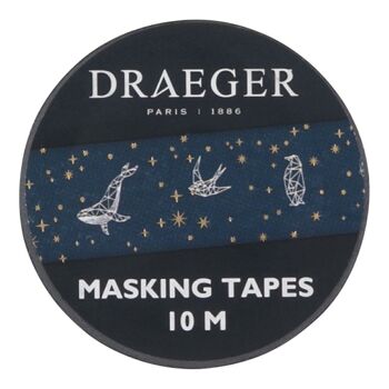 Masking tape constellations animaux, or à chaud 10m 1