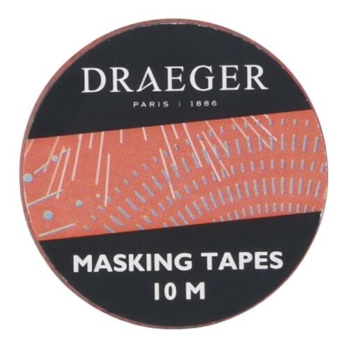 Masking tape graphique rouge, 10m