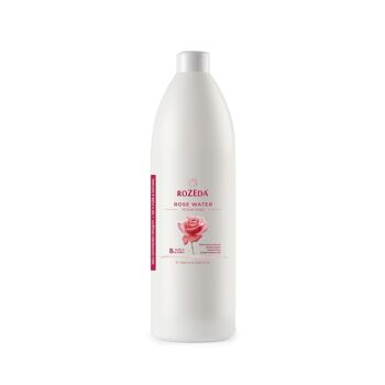 Eau de rose - 100% pure et naturelle, fabriquée en Bulgarie, 1000 ml