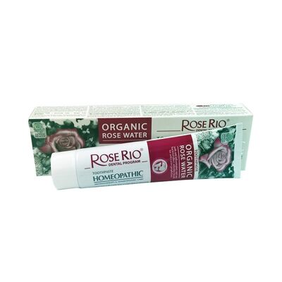 Homeopathic Tooth Paste with 100% Organic Rose Water, 65 ml