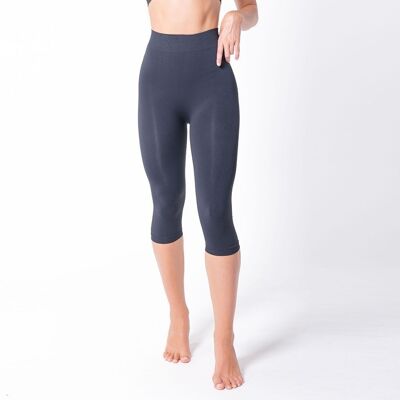 Firming slimming capri legging with Emana ® Triple Action fiber-Black