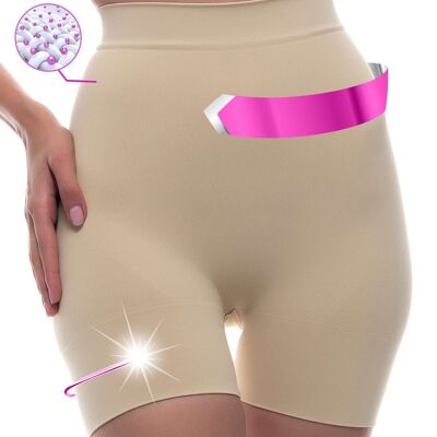 Pantaloncini alti snellenti con fibra Emana-Nude
