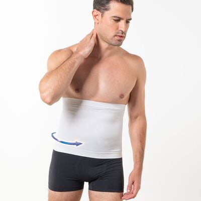 Emana-White Smart Firming Flat Belly Slimming Belt