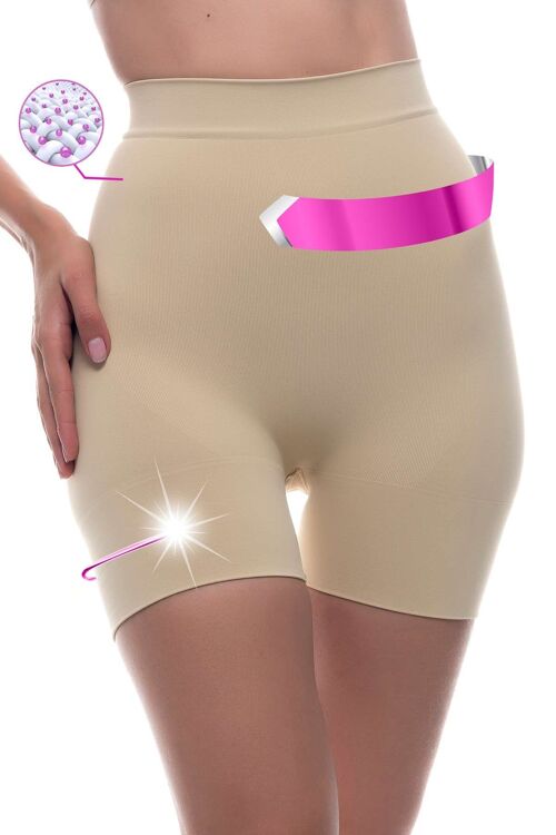 Short faja Post parto Cosmético textil Inteligente-Nude