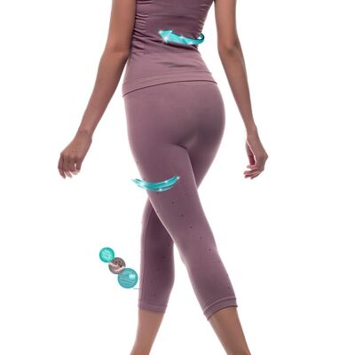 Slimming and firming legging with fiber Emana-Rosa
