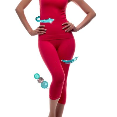 Legging and slimming and firming t-shirt with Emana-Coral fiber
