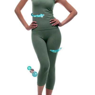 Legging and slimming and firming t-shirt with Emana-Militar fiber