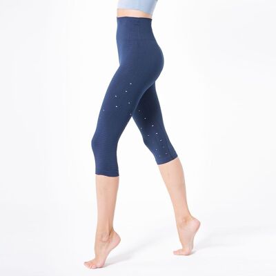 Slimming and firming legging with fiber Emana-Navy