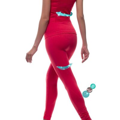 Slimming and firming legging with Emana®-Scarlet fiber
