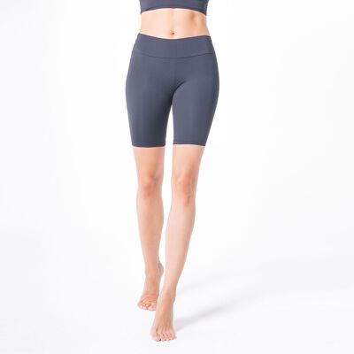 High waist cycling compression shorts-Black