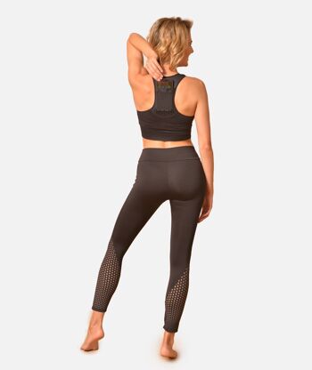 Haut de sport compressif avec poche pour smartphone - Noir 5