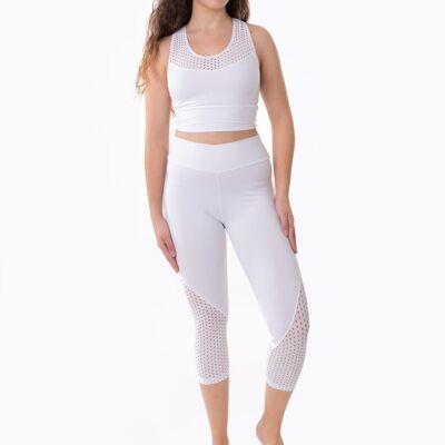 Crop top avec poche au dos-Blanc