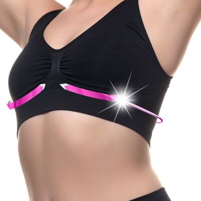 Non-wired Push Up Firming Firming Corrective Bra Lift and center the bust-Black