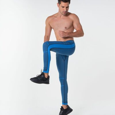 Maille sportive haute compression Facilite l'évacuation optimale de la transpiration et un séchage rapide pour les activités de haute performance-Bleu