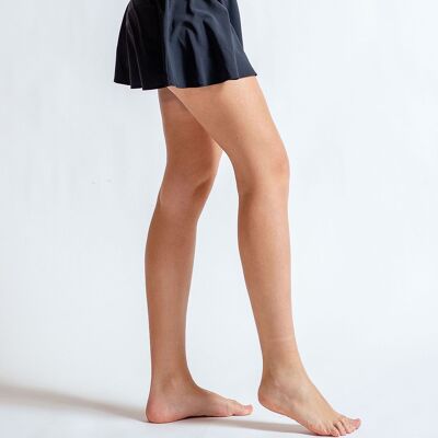 Basic skirt with inner shorts - Black