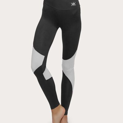 Leggings with Leg Detail - Black