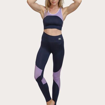 Leggings with leg detail-NAVY