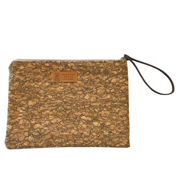 Pochette L, Liège naturel gold 1