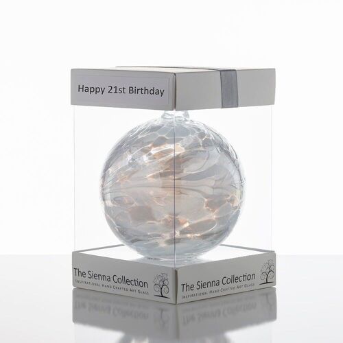 10cm Friendship Ball - Happy 21st Birthday