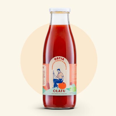 Sosegua - Jugo de tomate con pimiento de Espelette ecológico 75cl