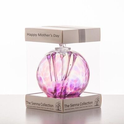 Boule Spirituelle 10 cm - Rose & Violet - Cadeau Fête des Mères