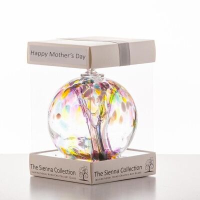 Boule Spirituelle 10cm - Rose Multicolore - Cadeau Fête des Mères