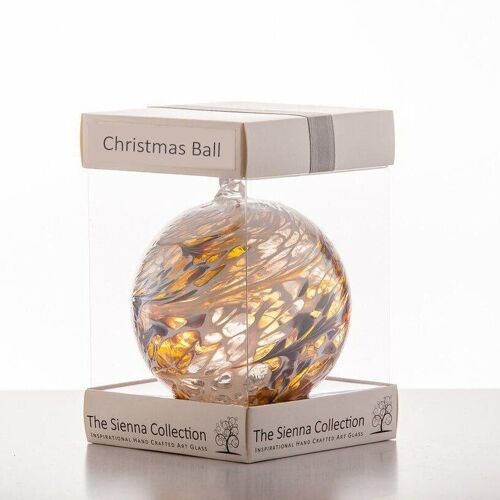 10cm Friendship Ball - Christmas Ball - Pastel Gold