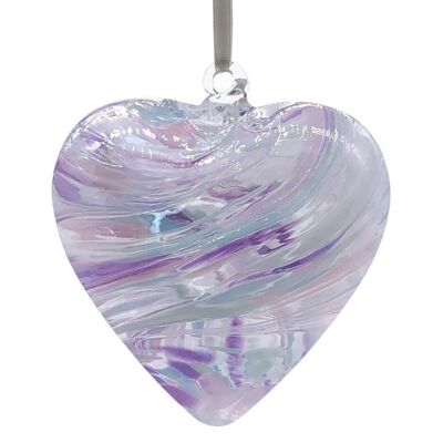 Coeur Amitié 8cm - Perle