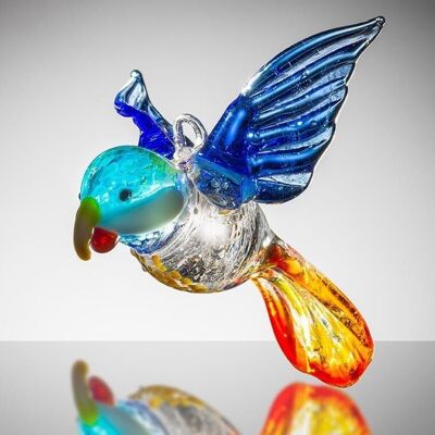 Grand Oiseau - Perroquet – Bleu et Orange