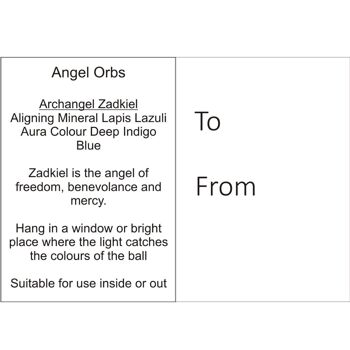 Orbe Ange 10cm - Zadkiel / Lapis Lazuli 8