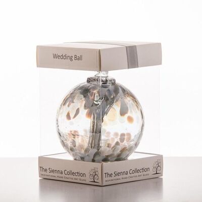 10cm Spirit Ball - Hochzeit - Pastellsilber