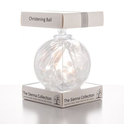 10cm Spirit Ball - Christening - White