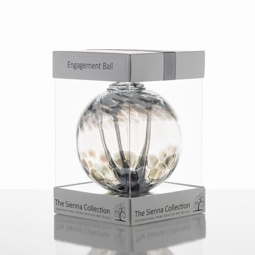 10cm Spirit Ball - Engagement - Pastel Silver